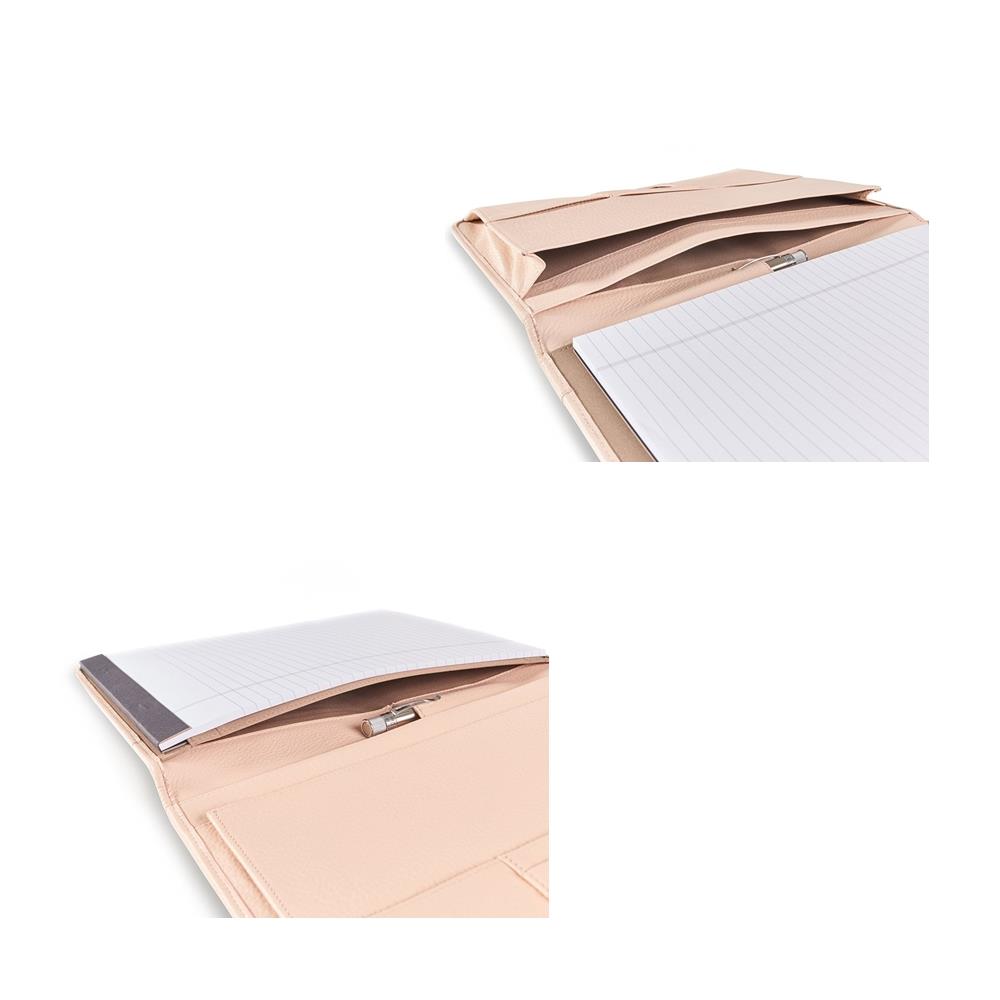 Pink Bifold PU Leather Document Portfolio-5 Pink Bifold PU Leather Document Portfolio-5