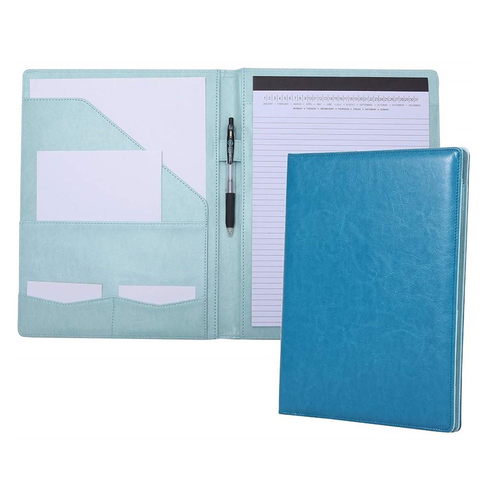 Blue PU Leather Folder Card Holder Blue PU Leather Folder Card Holder