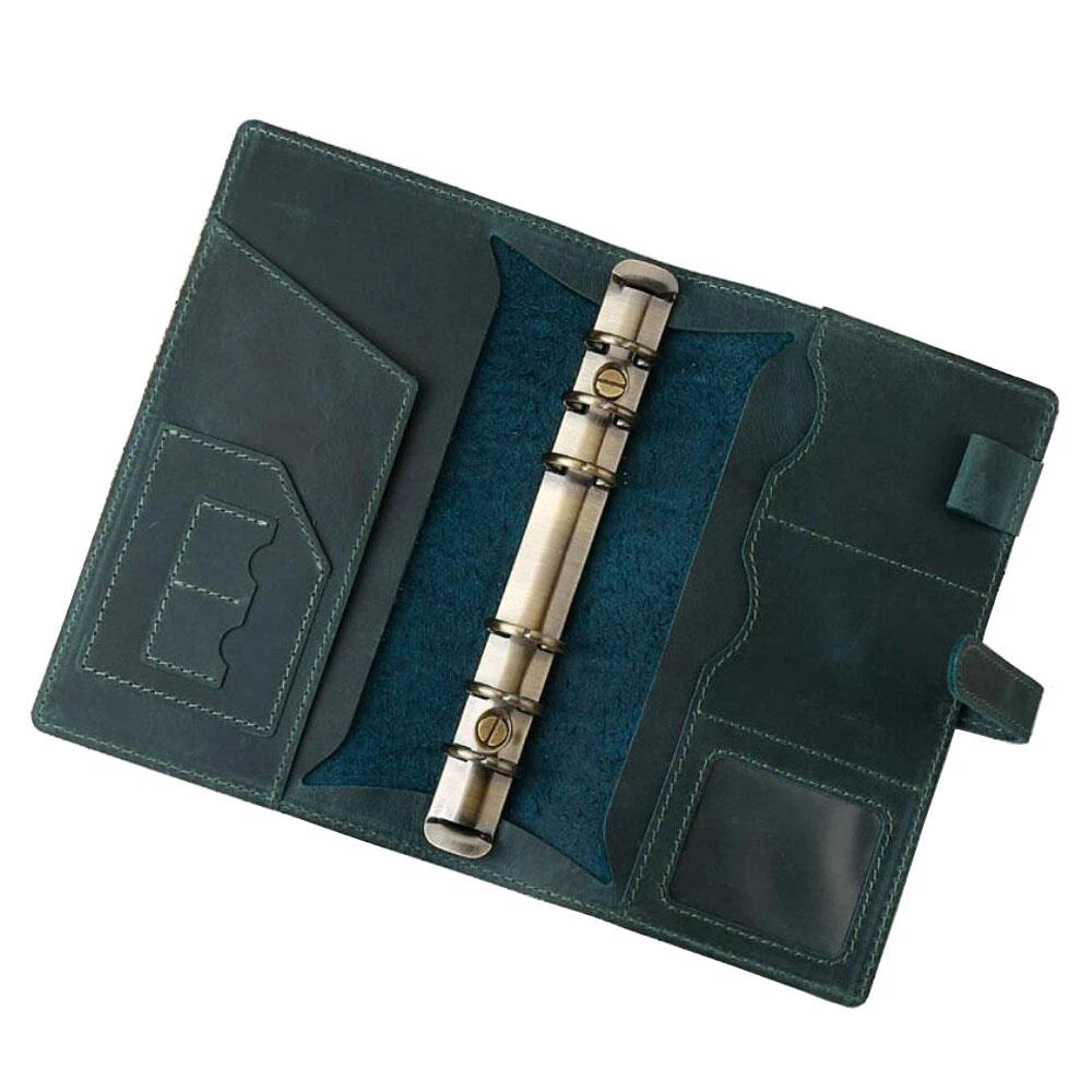 b5 6 ring leather planner binder
