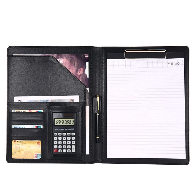 leather presentation folder