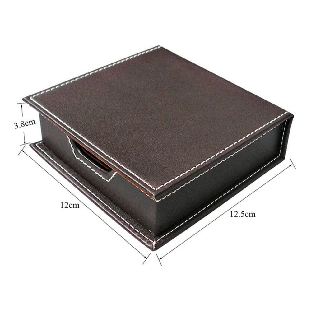 Sticky Holder Leather Note Box Sticky Holder Leather Note Box