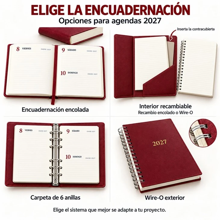 Custom Spanish Agendas 2027 factory