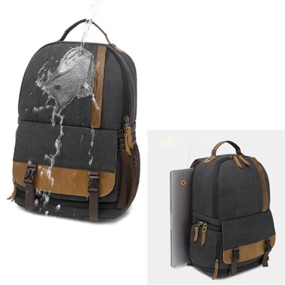 Backpack Canvas And Leather