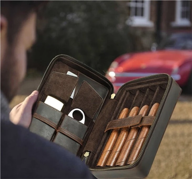 Leather Cigar Case Leather Cigar Case