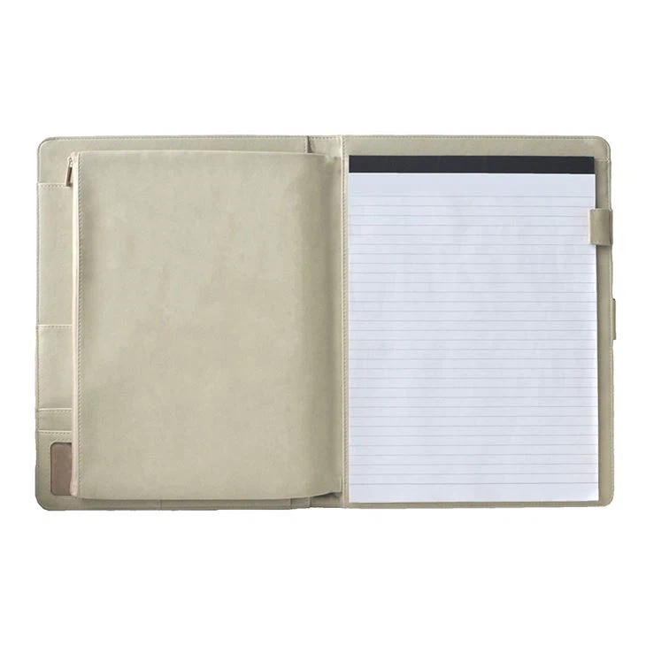 A4 Bifold Hardcover PU Leather Portfolio Folder