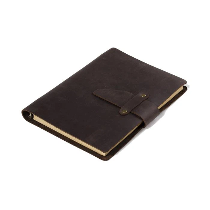 A5 Embossed Travel Leather Journal