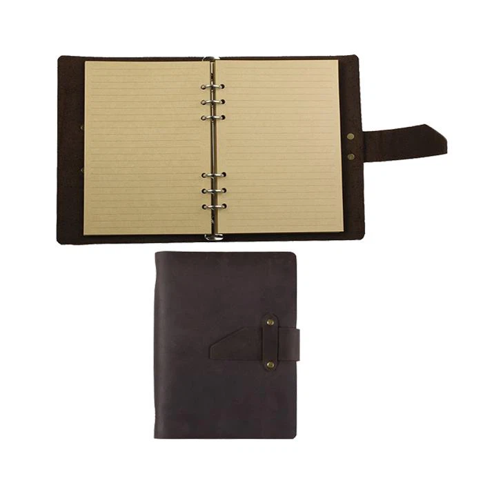 A5 Embossed Travel Leather Journal