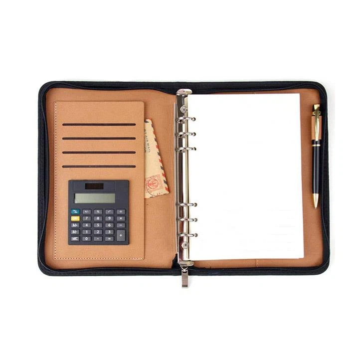 A5 Soft Leather Binder With Notebook