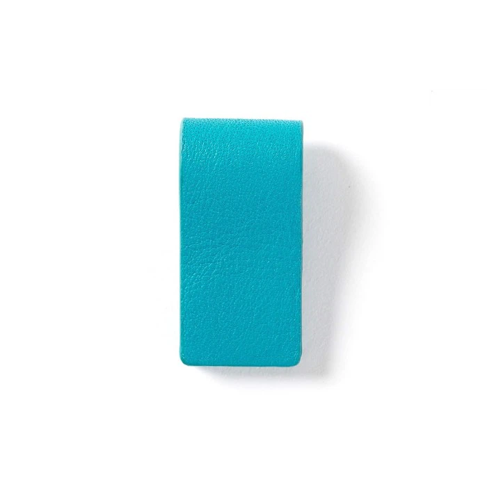 Blue Small Size PU Leather Bookmark Blue Small Size PU Leather Bookmark