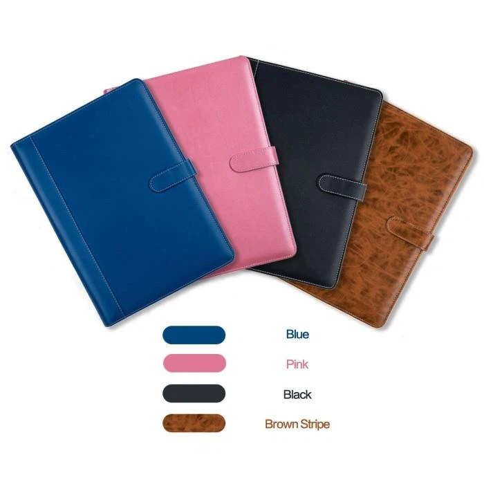 Brown A4 PU Leather Presentation Folder