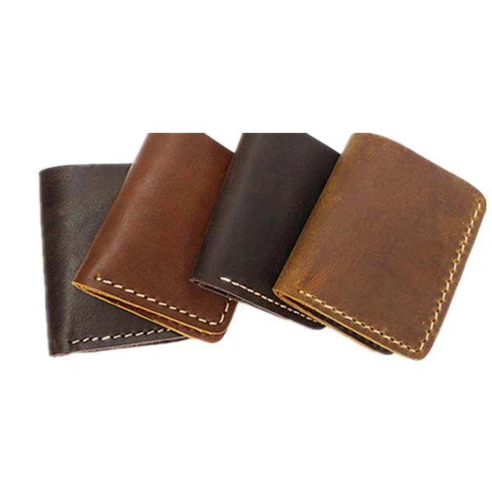 Durable Natural Bifold Genuine Crazy Horse Man Leather Wallet Durable Natural Bifold Genuine Crazy Horse Man Leather Wallet