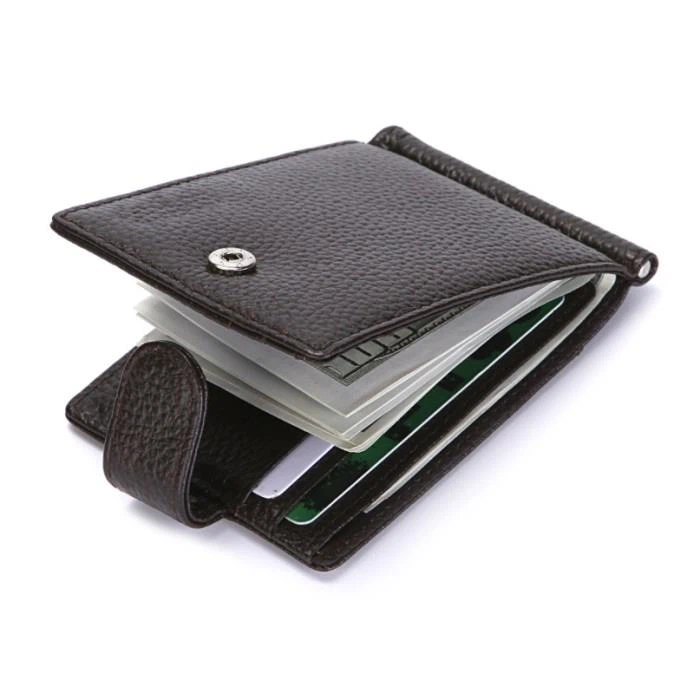 Faux Leather Money Clip Holder
