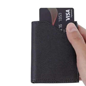 RFID Slim Leather Credit Card Wallet