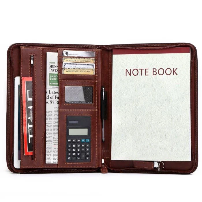 Zipper PU Leather Conference Folder Zipper PU Leather Conference Folder