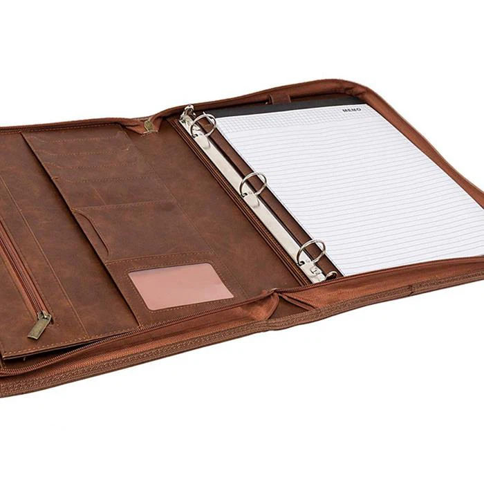 3 Ring Padfolio With Zipper 3 Ring Padfolio With Zipper