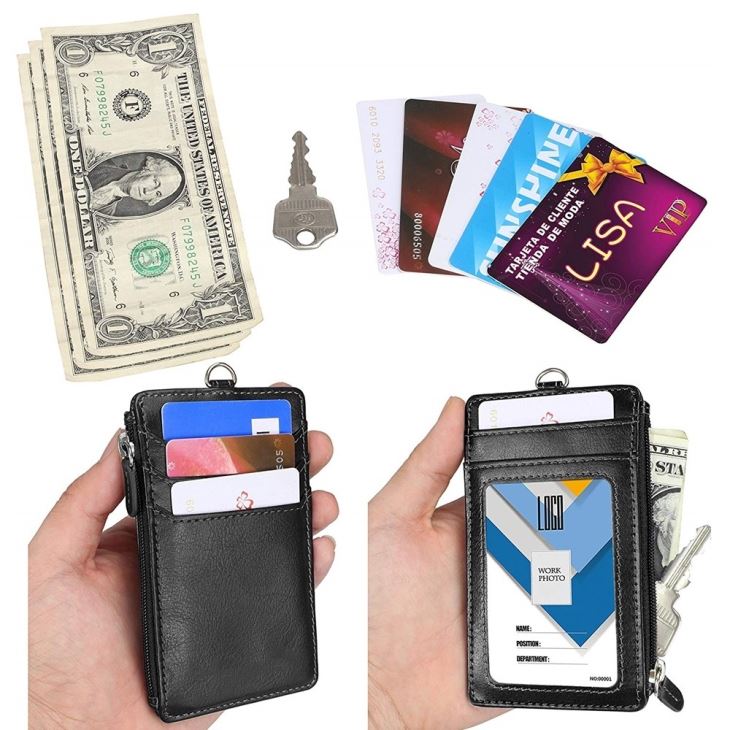 Badge Holder With Zipper Badge Holder With Zipper