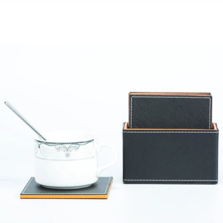 Faux Leather Drink Coaster Faux Leather Drink Coaster