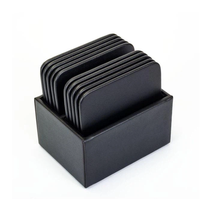 Leather Coaster With Holder Leather Coaster With Holder