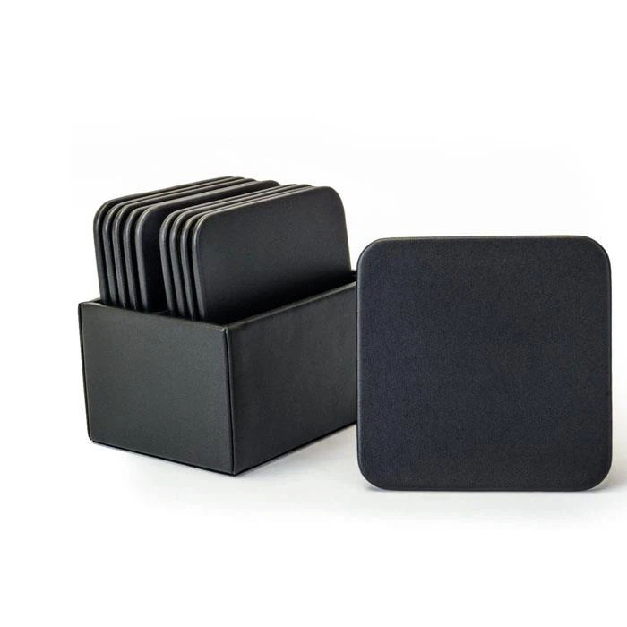 Leather Coaster With Holder Leather Coaster With Holder