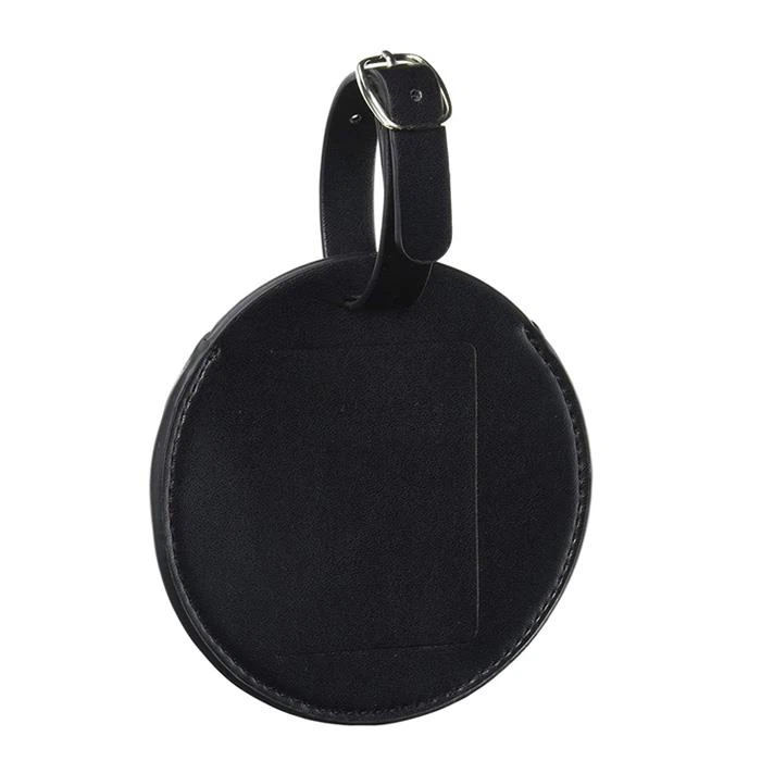 Leather Luggage Tag Round Leather Luggage Tag Round