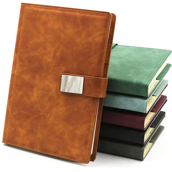 Leather Magnetic Lined Notebook