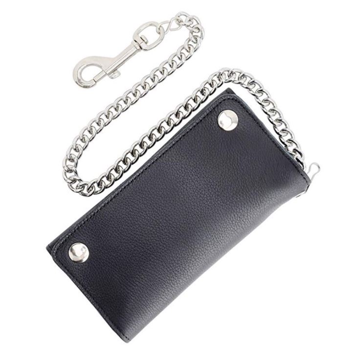 Leather Wallet And Chain Leather Wallet And Chain