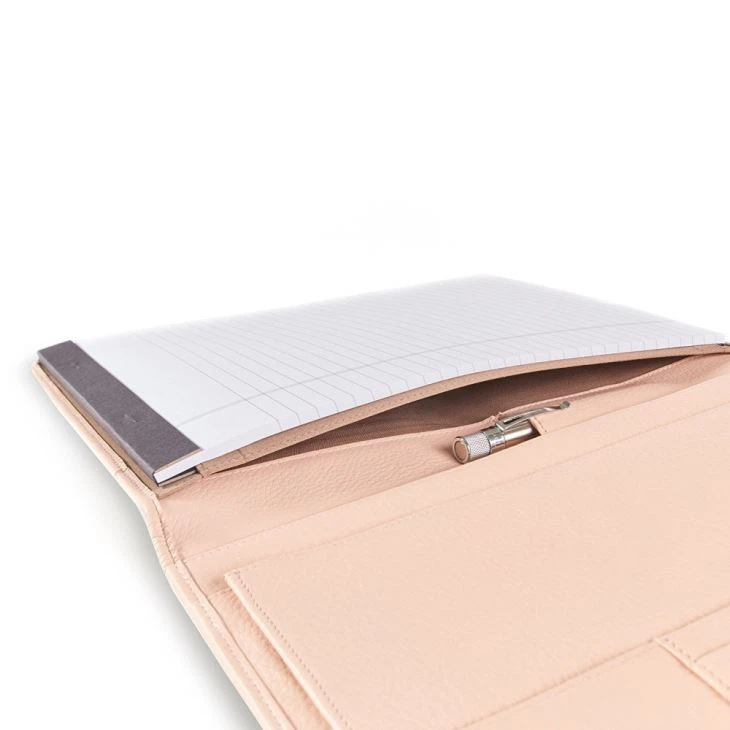 Pink Bifold PU Leather Document Portfolio Pink Bifold PU Leather Document Portfolio