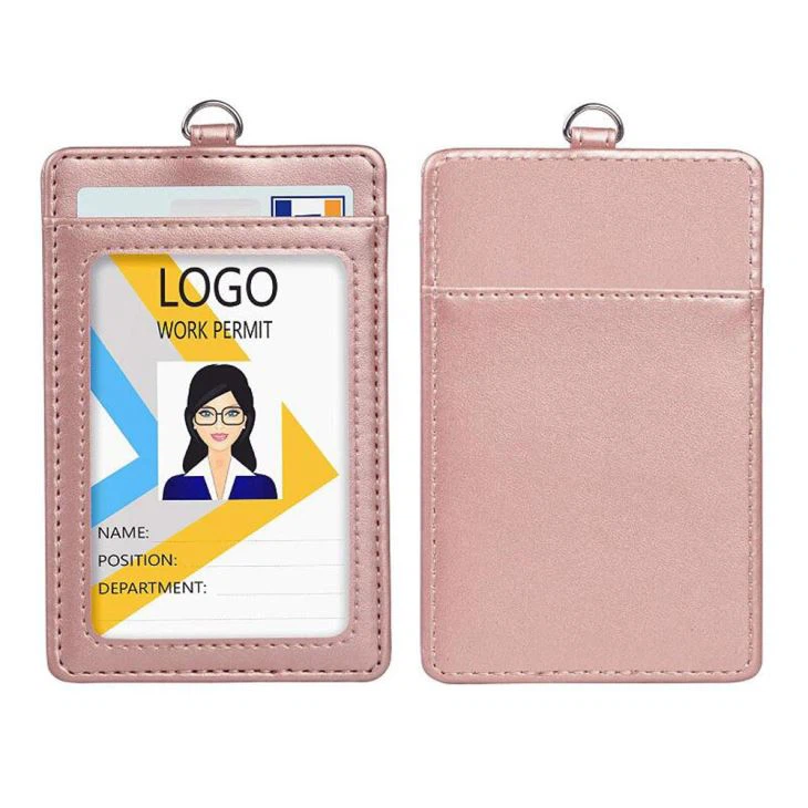 Pink Leather Name Badge Pink Leather Name Badge