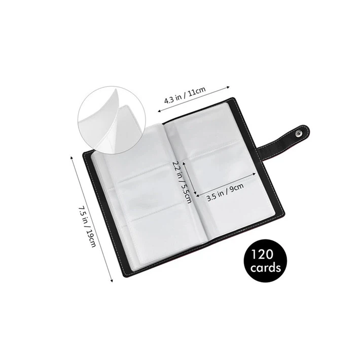 PU Leather Business Name Card Holder Book