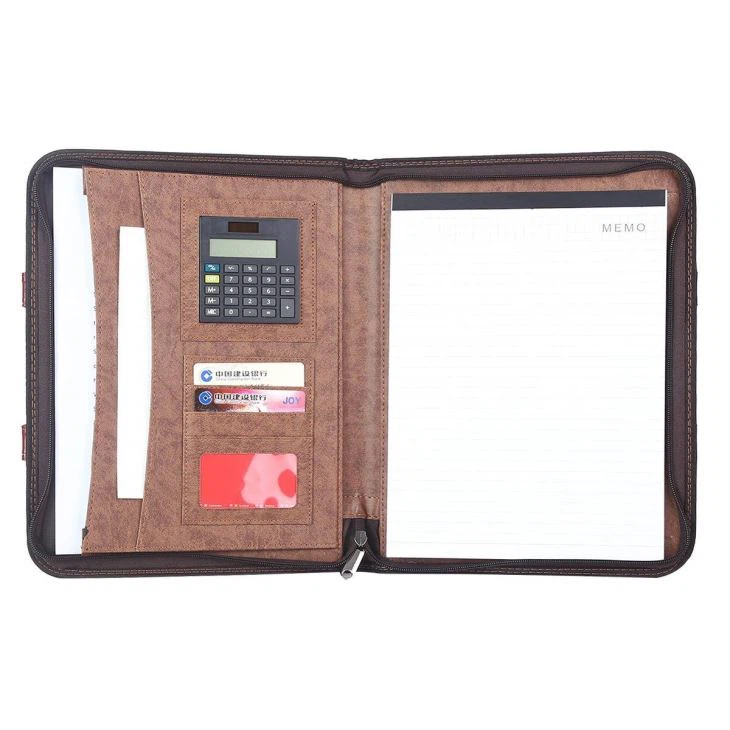 Red PU Leather Compendium Red PU Leather Compendium
