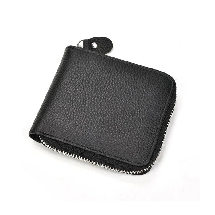 Rfid Zip Card Wallet Mens