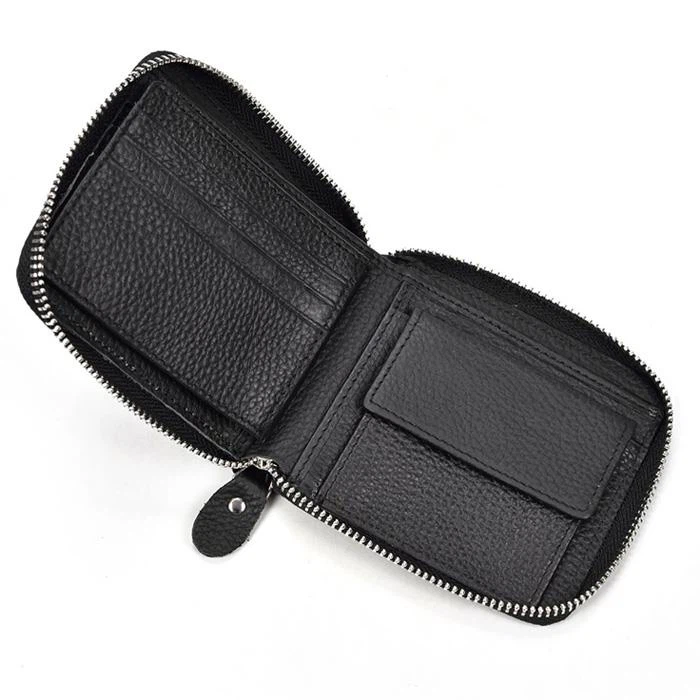 Rfid Zip Card Wallet Mens