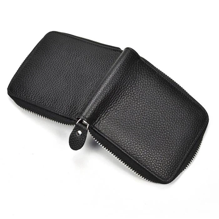 Rfid Zip Card Wallet Mens