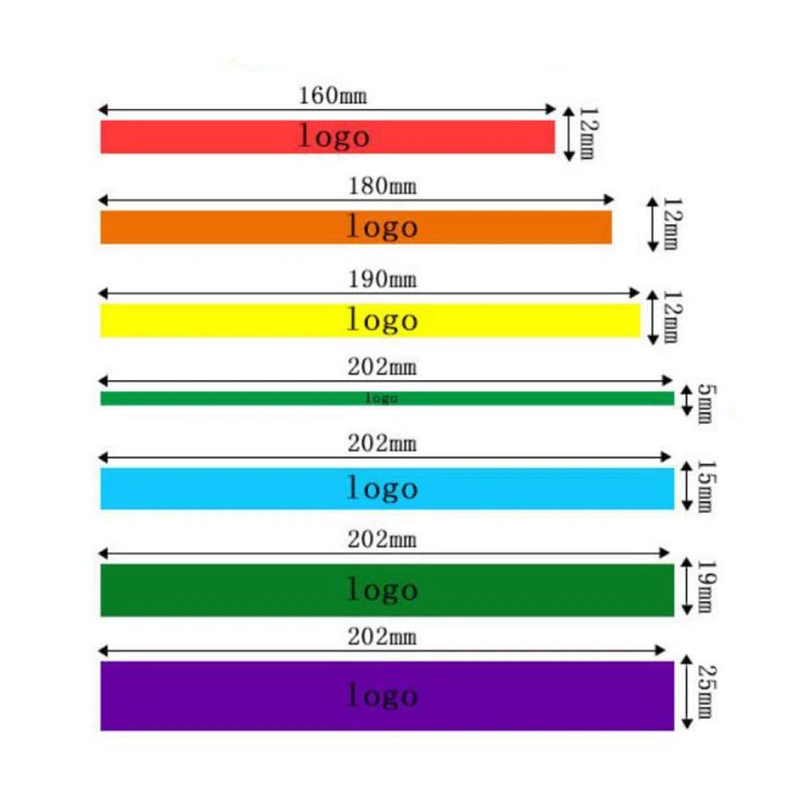Ruler Slap Silicone Bracelets