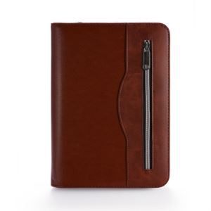 Brown Leather Portfolio Notebook
