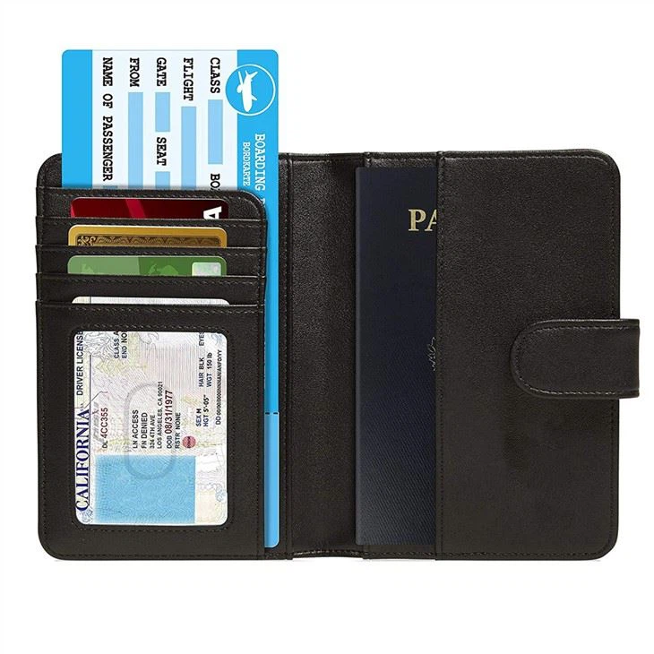 Leather Cover Man Travel Wallet Leather Cover Man Travel Wallet