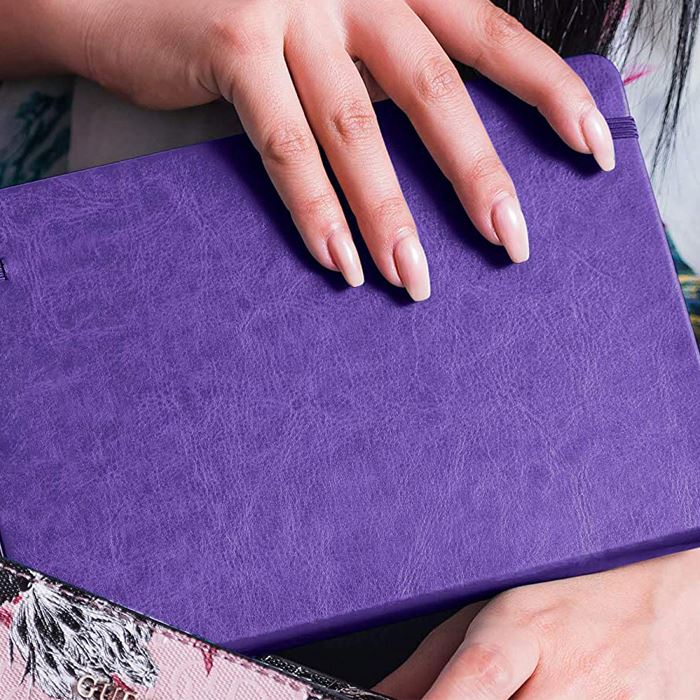 Purple Leather Diary A5 Purple Leather Diary A5