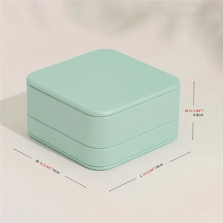 Green Leather Bangle Box Green Leather Bangle Box