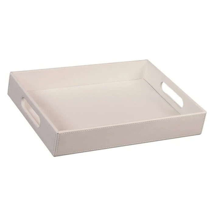 white Leather Tray white Leather Tray