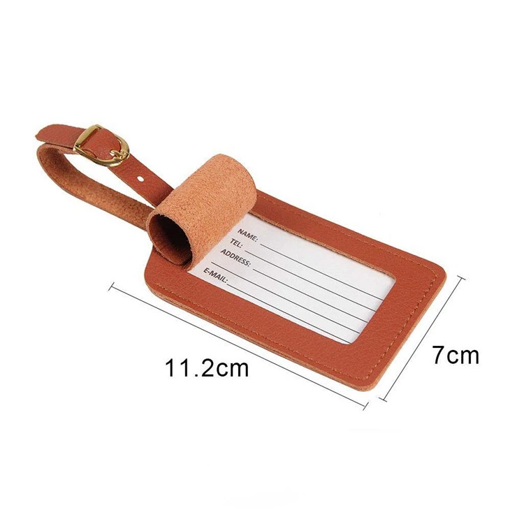 leather Luggage Tag
